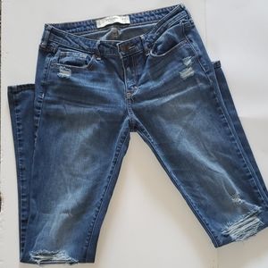 Abercrombie & Fitch Distressed Med Wash Jeans